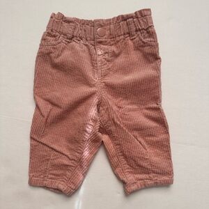 H&M Baby Gurl Corduroy Pants - Pink 6M